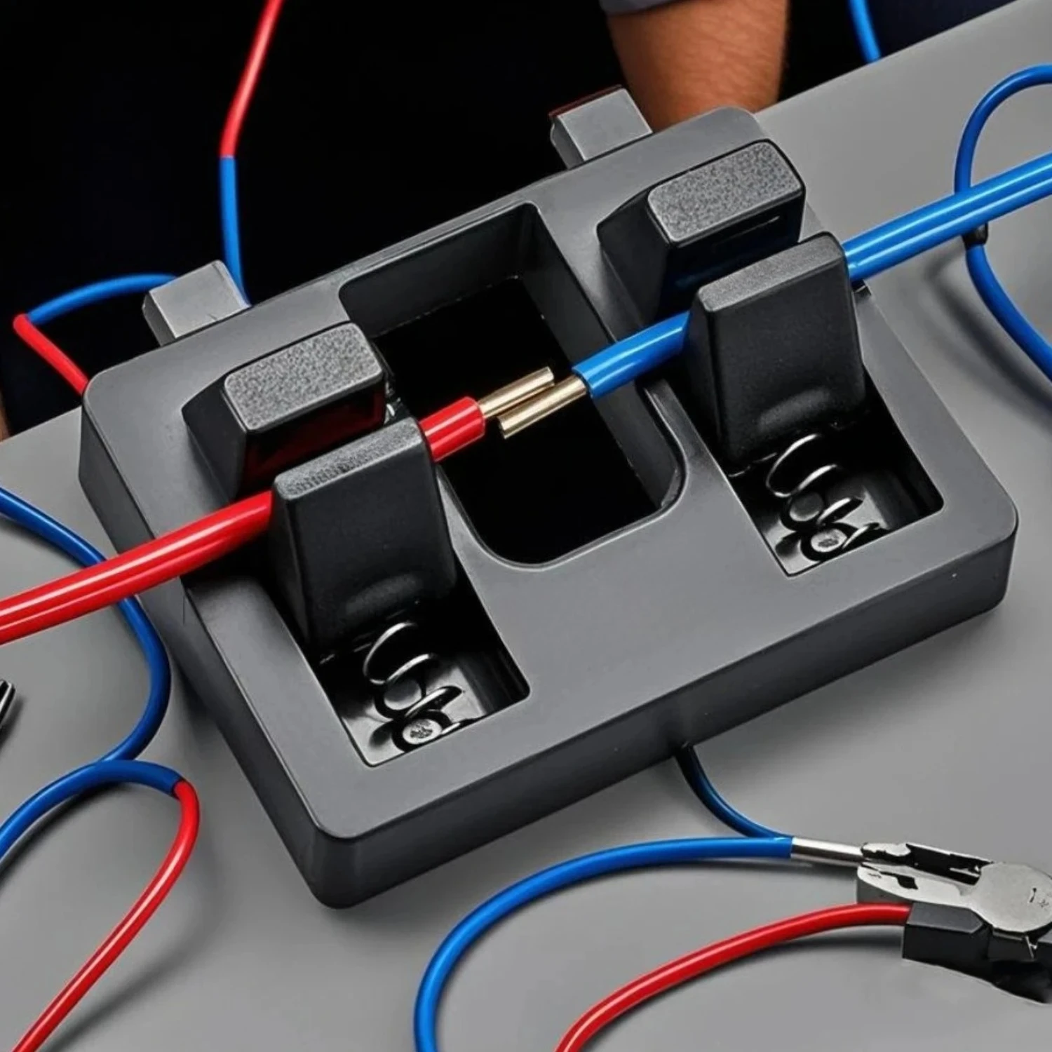 Diy Electronics Location - Double Wire Soldering Positioner Spring Cable