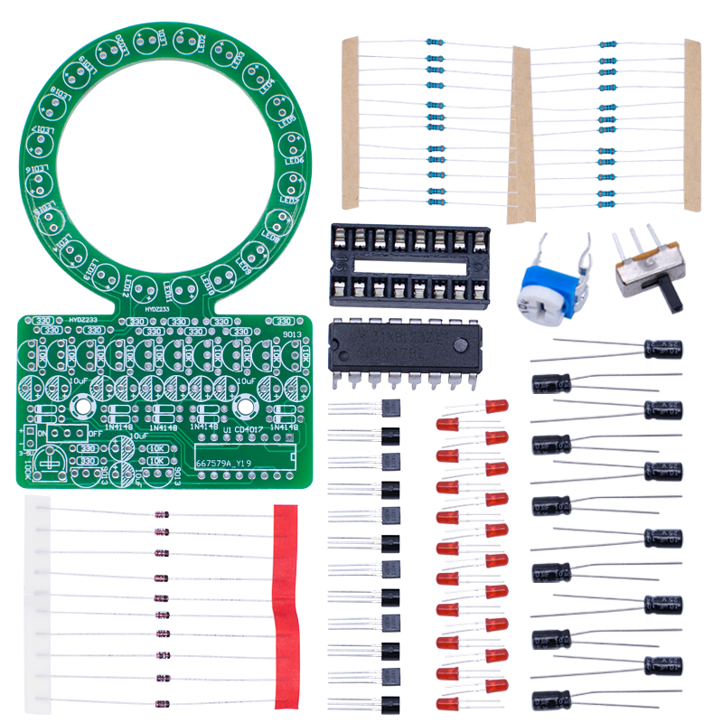 CD4017 Ring Gradient LED Flowi - огляд і ціна Diy Home Electronics Projects