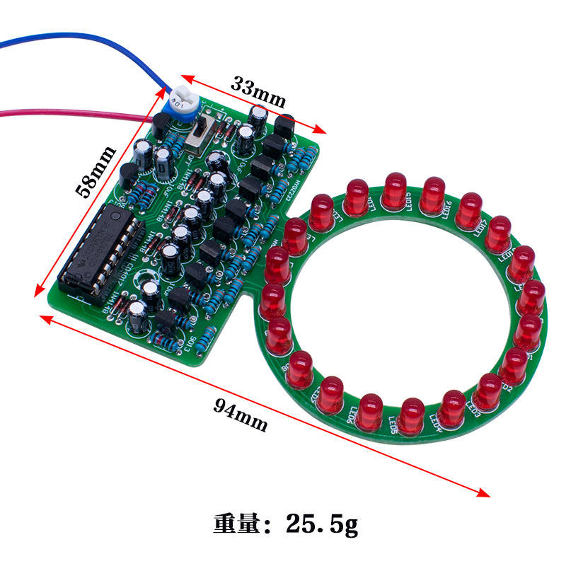 CD4017 Ring Gradient LED Flowi - огляд і ціна Diy Home Electronics Projects
