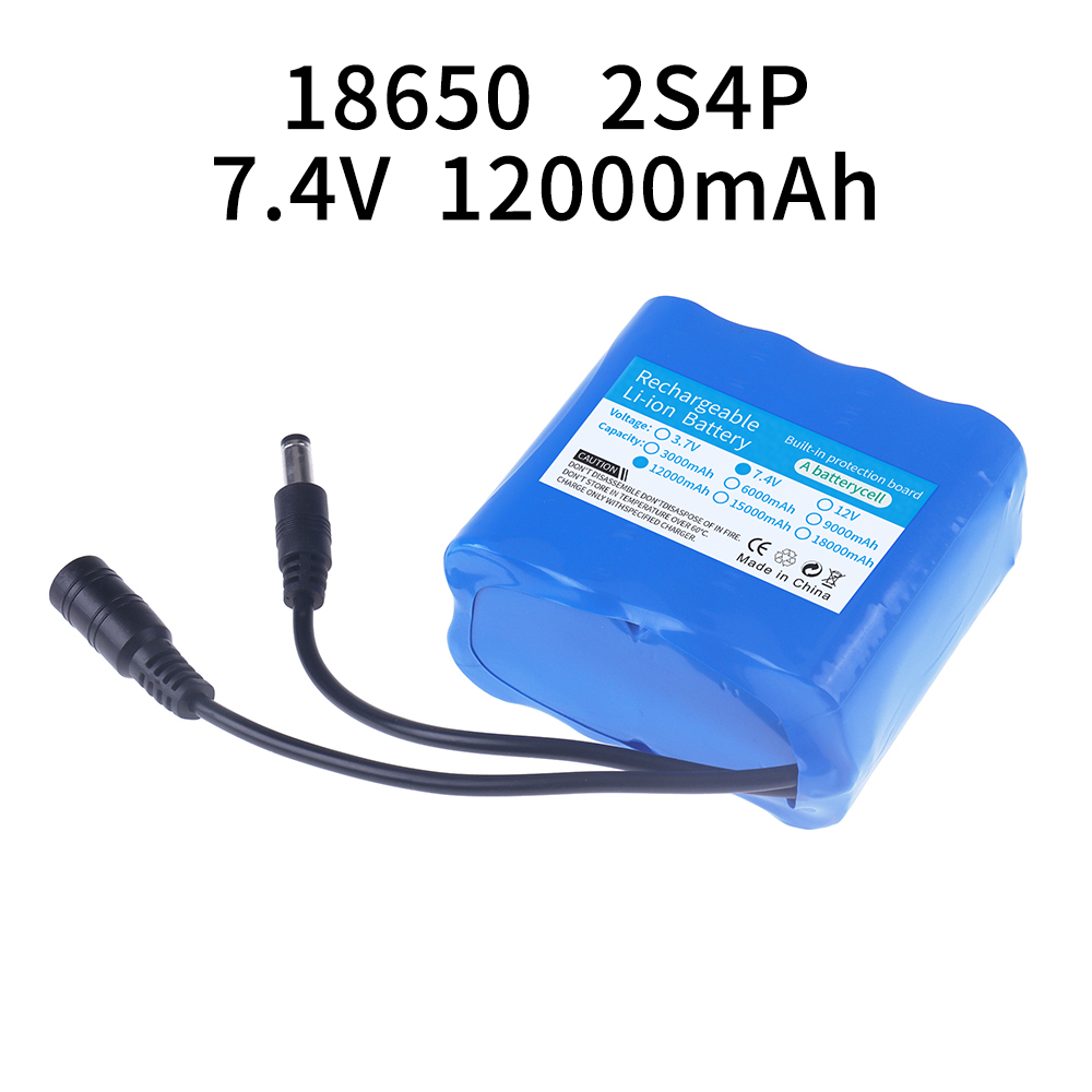 2S4P 18650 Lithium Battery 7.4 - огляд і ціна Diy Rc Electronics