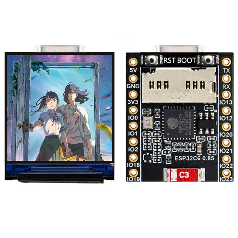 ESP32 C6 0.85 Inch 128X128 IPS - огляд і ціна Sd Card Module Spi