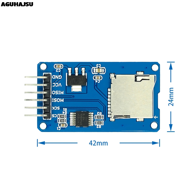 1pcs/lot Micro SD card mini TF - огляд і ціна Sd Card Module Spi