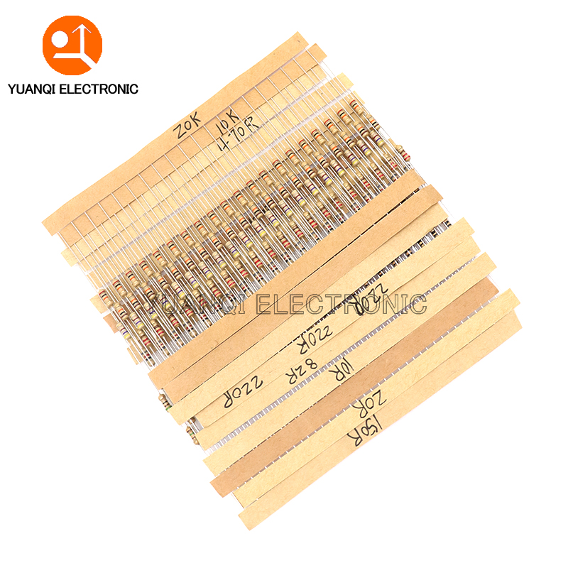 860pcs 1/4W Carbon Film Resist - огляд і ціна Resistor Kit 1 4W
