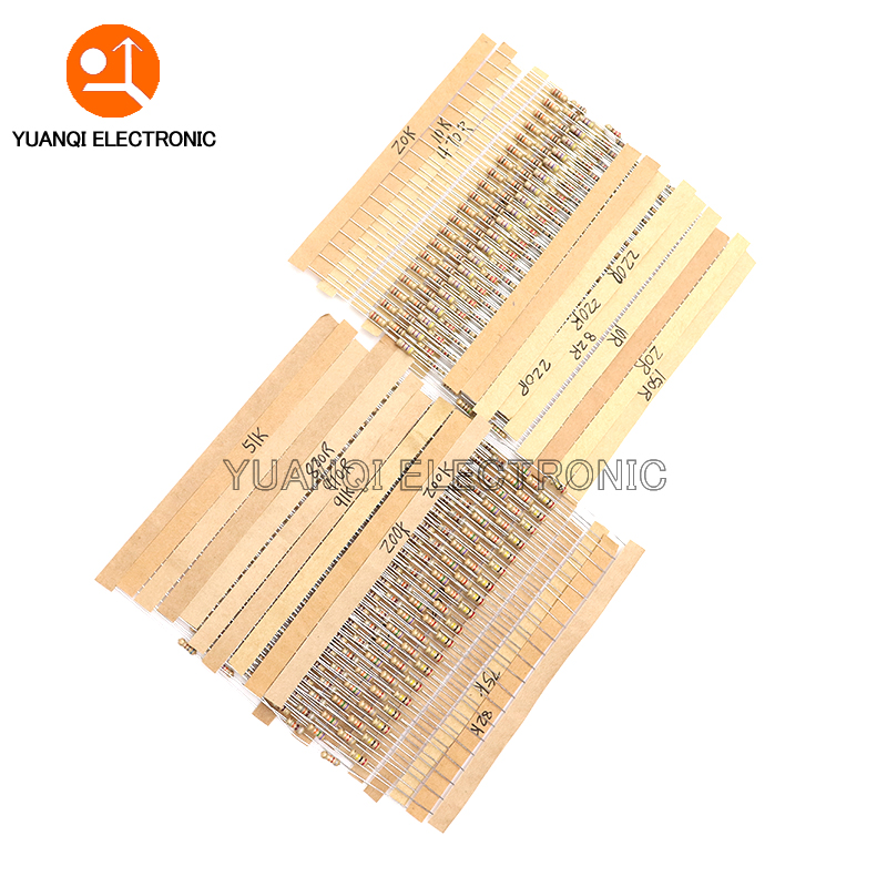 860pcs 1/4W Carbon Film Resist - огляд і ціна Resistor Kit 1 4W