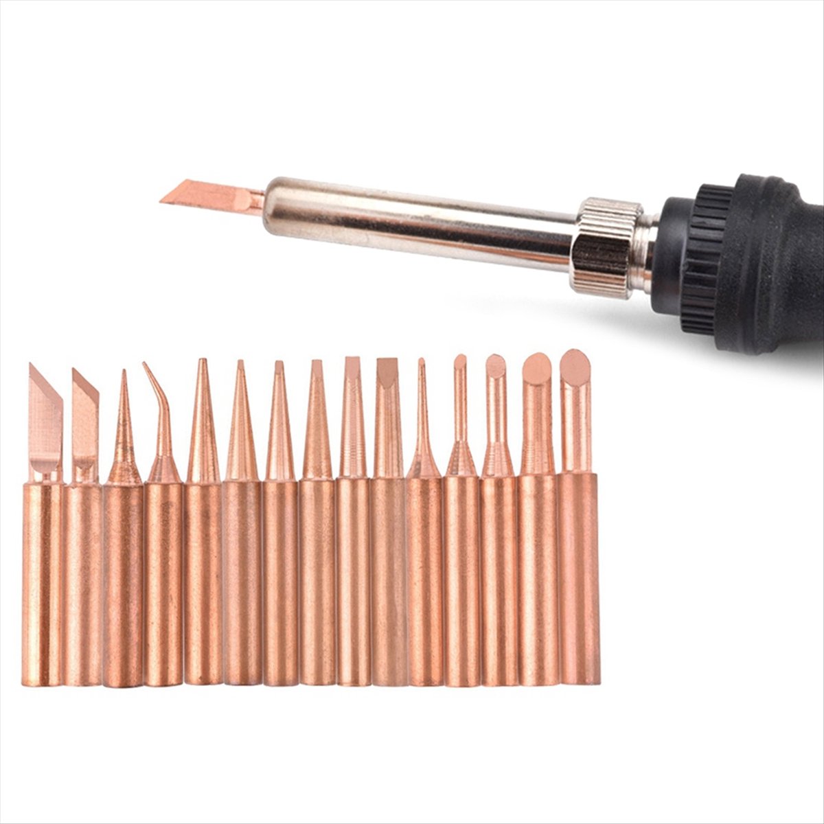 Fits for 15Pcs/Lot Pure Copper - огляд і ціна Soldering Iron Kit