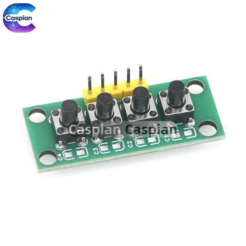 1-10PCS 1x4 4-Button Independe - огляд і ціна Diy Electronics Raspberry Pi