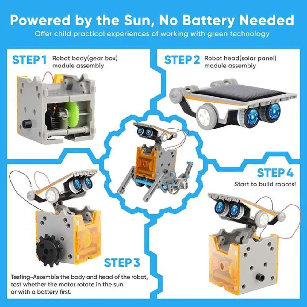 13 in 1 Solar Powered Robot Sc - огляд і ціна Diy Lego Electronics